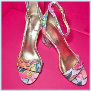 LILLY PULITZER AMBER LYNN SANDALS Fiesta Bamba Size 6.5 NEW Without Tag
